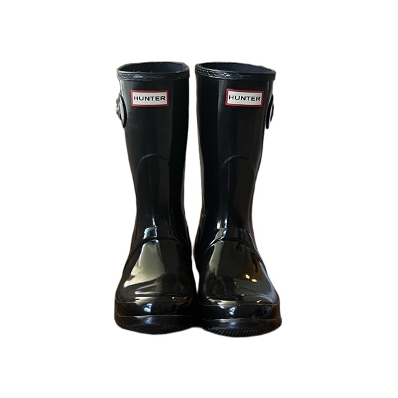 Hunter Original Black Glossy Rain Boots | Women’s Size 8 - Picture 1 of 7